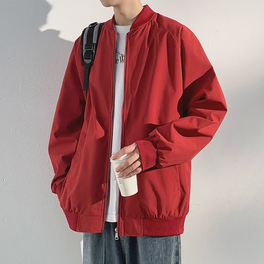 Herfst Bomberjack Heren - Stijlvolle Baseball Kraag Windbreaker Jas