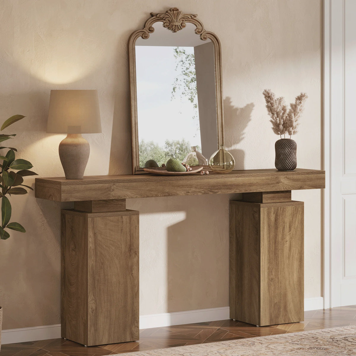 Lange Console Tafel 160 cm Hout - Entree Tafel Achter Bank - SediaXL