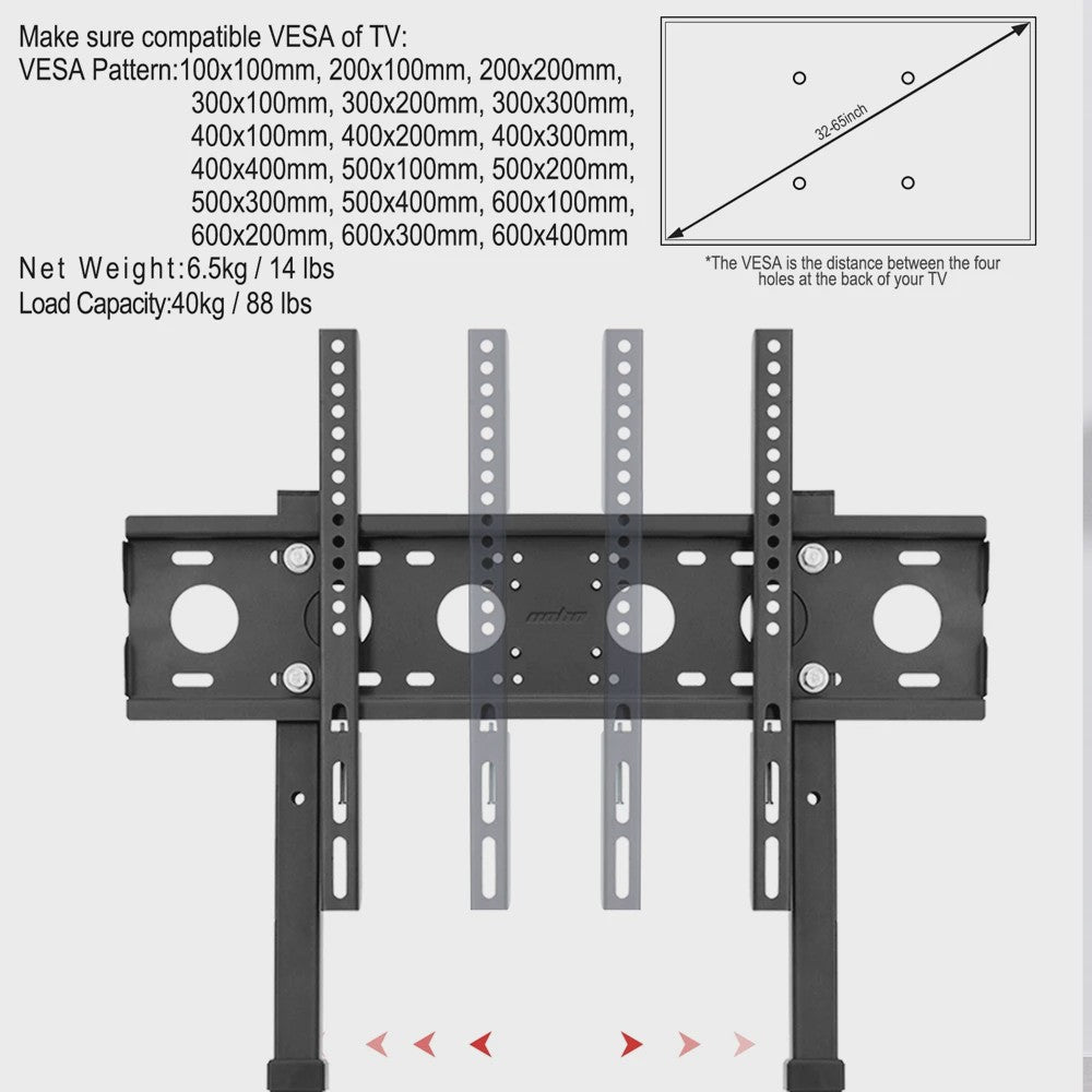 Verstelbare TV Standaard (32-85 inch) - Geen Boren Nodig