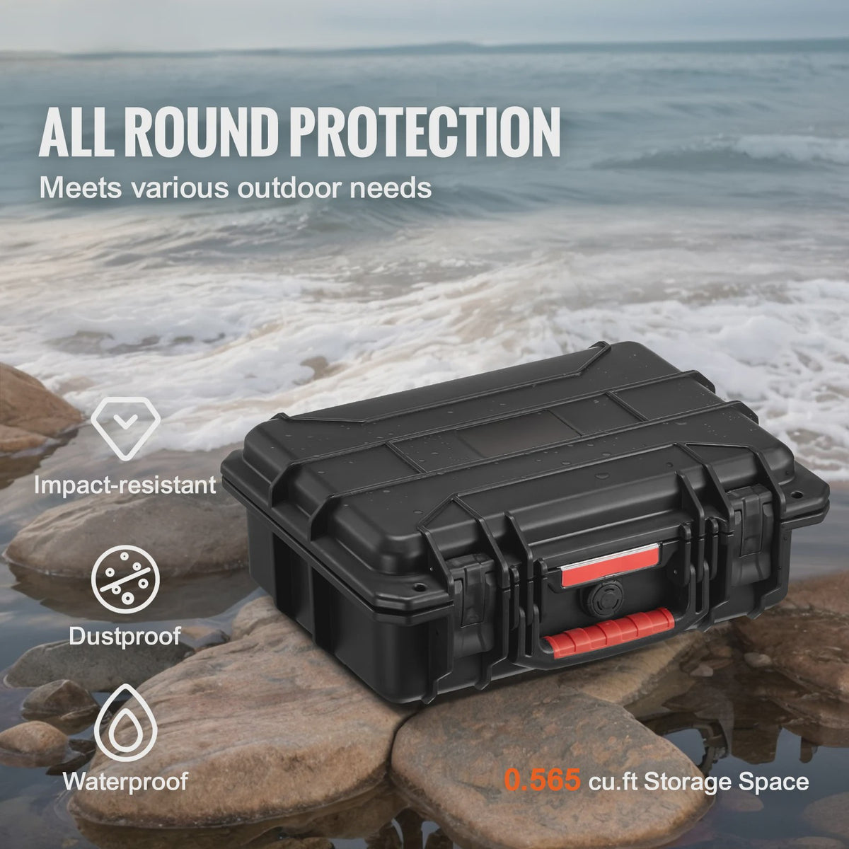 Robuuste Waterdichte Koffer met Schuim - IP67 Bescherming voor Camera's, Drones & Meer