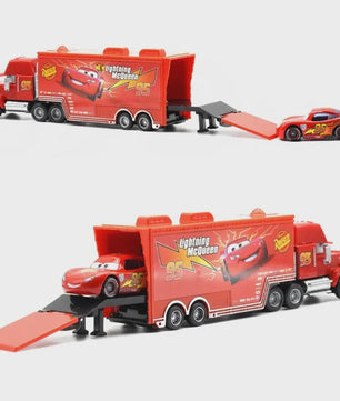 Disney Pixar Cars Vrachtwagen & Auto Set: Lightning McQueen, Mack & Meer