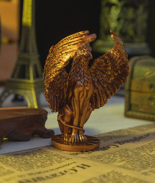 Mythologische Griffioen Beeldje - Uniek Hars Ambacht voor Bureau of Woondecoratie