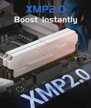 Netac Shadow III DDR4 RAM Geheugen - 3200MHz/3600MHz - Desktop UDIMM met Metalen Heatsink