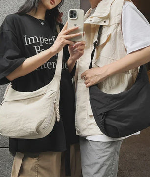Trendy Dames Schoudertas van Zacht Materiaal - Casual Hobo Crossbody Tas