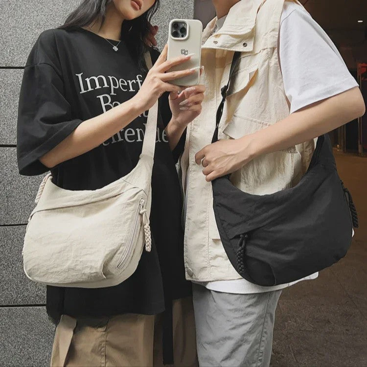 Trendy Dames Schoudertas van Zacht Materiaal - Casual Hobo Crossbody Tas