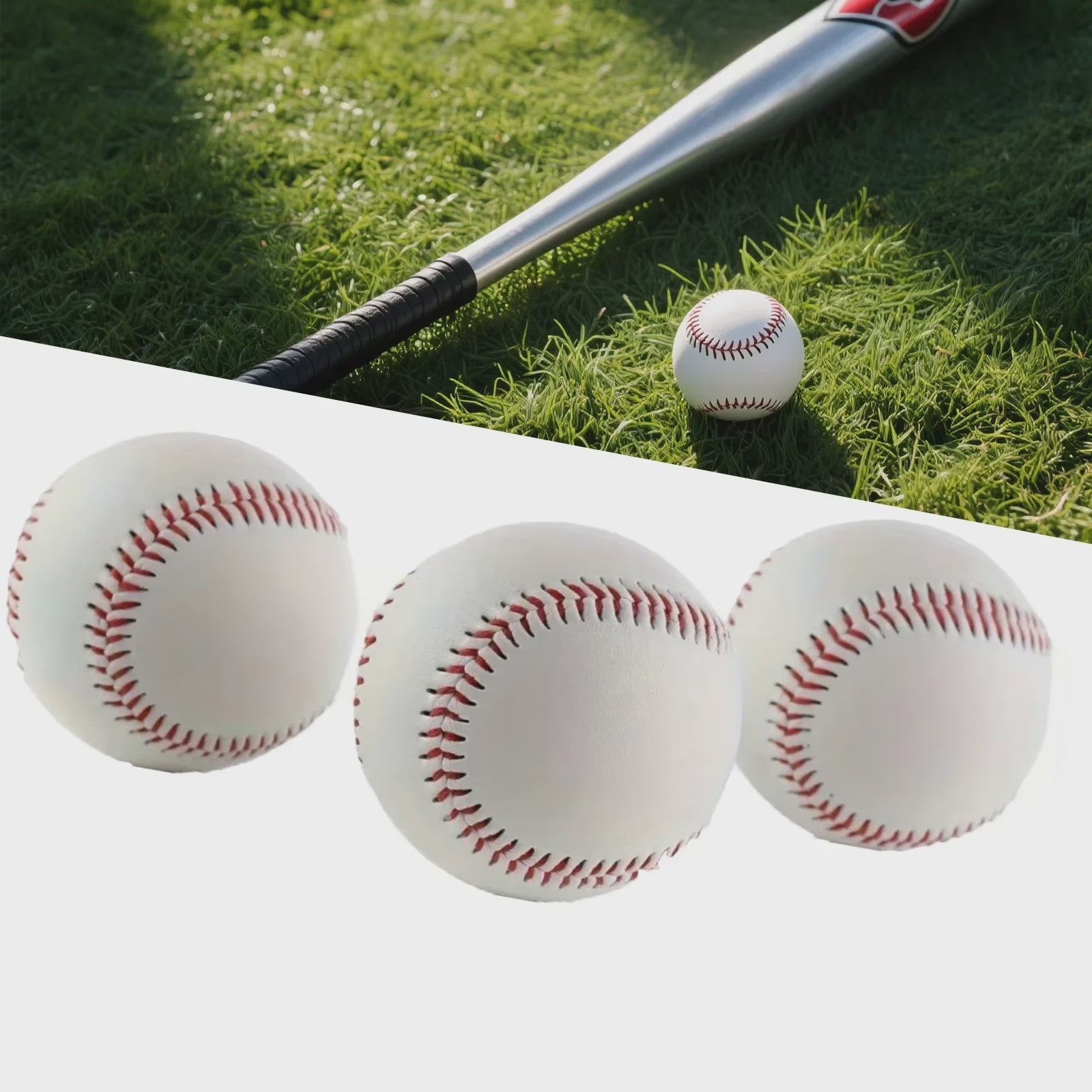 Baseball & Softball Trainingsballen - Wit, Set van 1 of meerdere