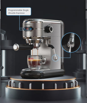 HiBREW H11 Espressomachine - 20 Bar, Semi-Automatisch, RVS, Compact & Veelzijdig