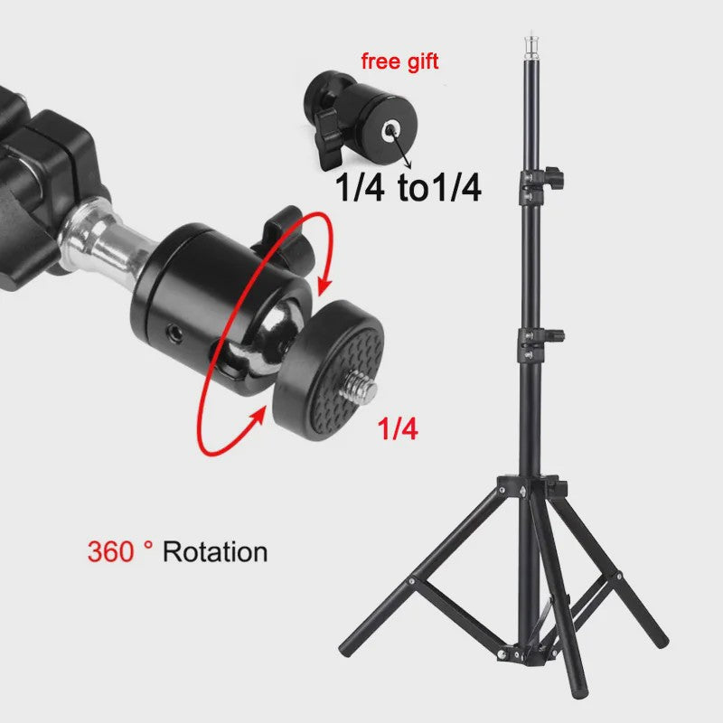 DITONG Uitschuifbare Projector Statief & Lichtstatief - 160cm Hoog - Voor Magcubic HY300Pro/HY320mini