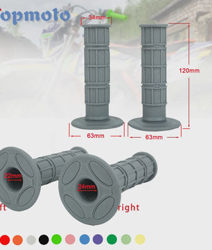 Universele 22mm MX Gel Rubber Handvatten voor Motocross, Enduro & Pitbikes (Diverse Merken)