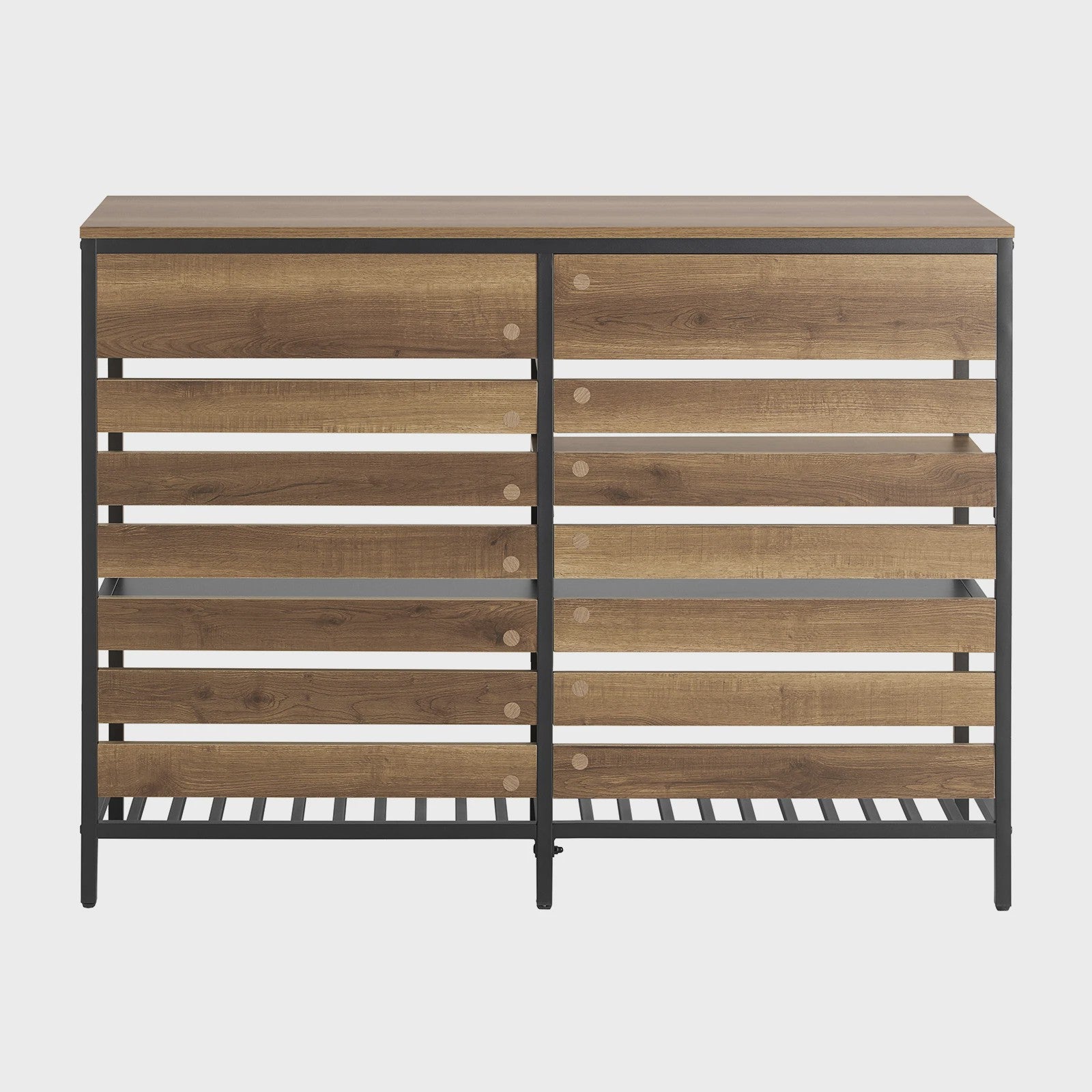 Keuken Eiland Trolley met Lades en Planken - Keukenwagen Sideboard