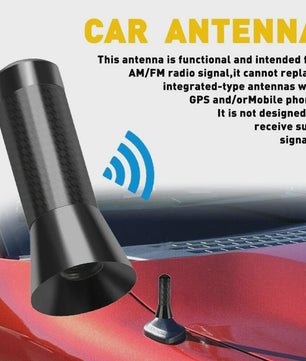 Stijlvolle Carbon Fiber Auto Antenne - Verbeterd Signaal