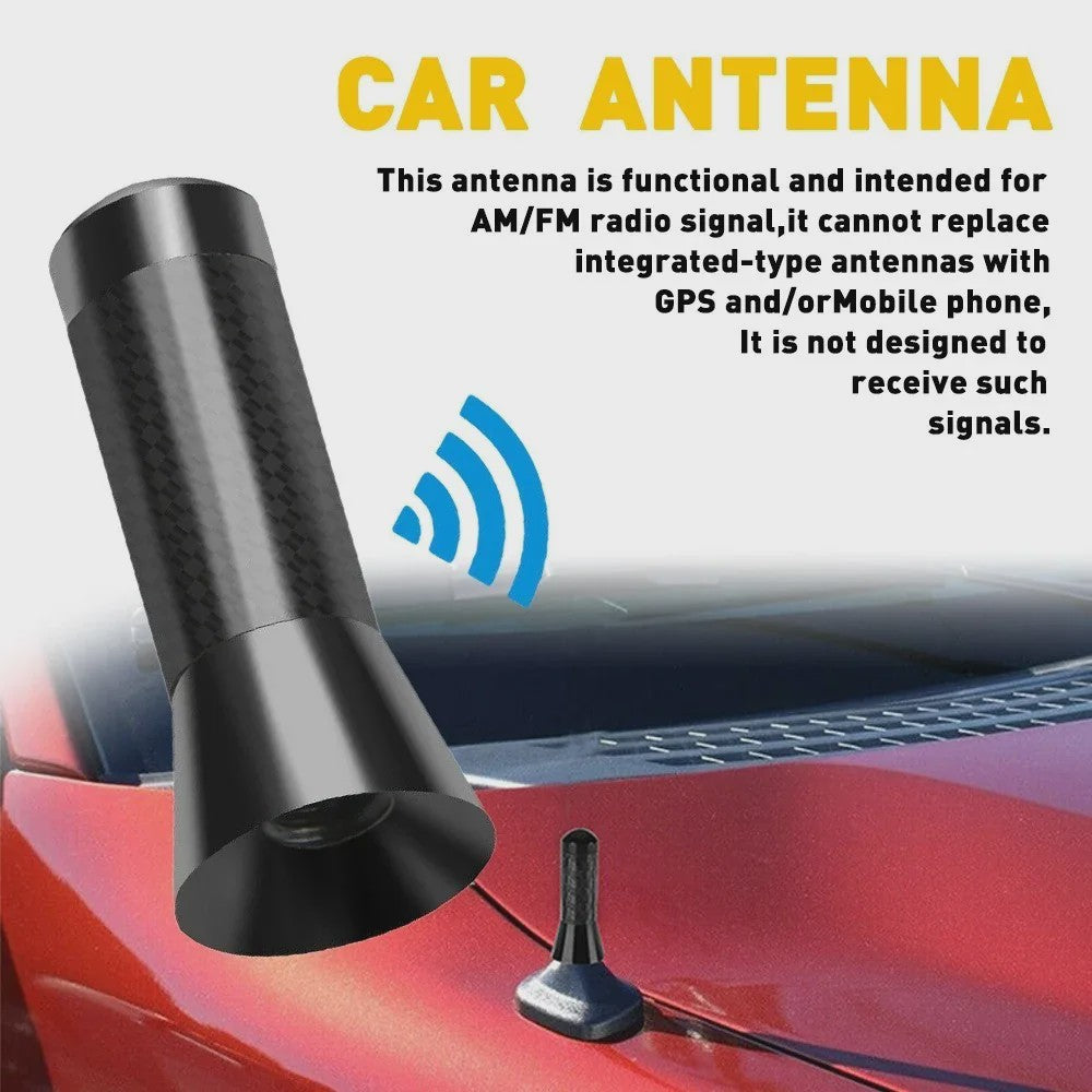 Stijlvolle Carbon Fiber Auto Antenne - Verbeterd Signaal