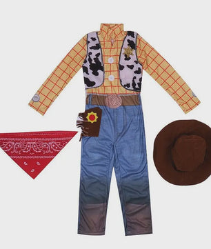 Kinder Cowboy Kostuum - Speelgoedkarakter Outfit voor Feestjes en Halloween