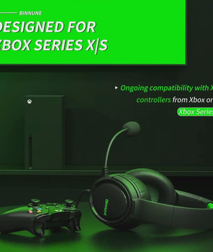 BINNUNE BG02 Gaming Headset met Microfoon voor Xbox, PlayStation, PC & Switch