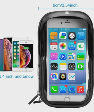 Waterdichte Fiets Telefoonhouder met Touchscreen voor Handlebar (tot 6.4 inch)