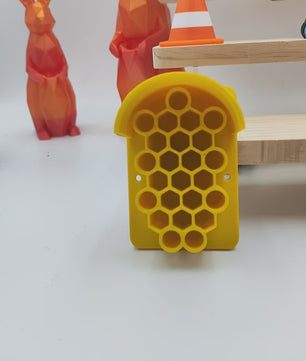 Geel Insectenhotel voor Nuttige Insecten - Kleine Bijenwoning voor Tuin & Buiten
