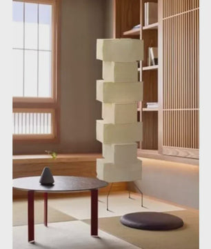 Akari Japanse Design Vloerlamp - Rijstpapier LED Lamp voor Sfeervolle Verlichting