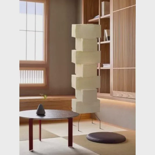 Akari Japanse Design Vloerlamp - Rijstpapier LED Lamp voor Sfeervolle Verlichting