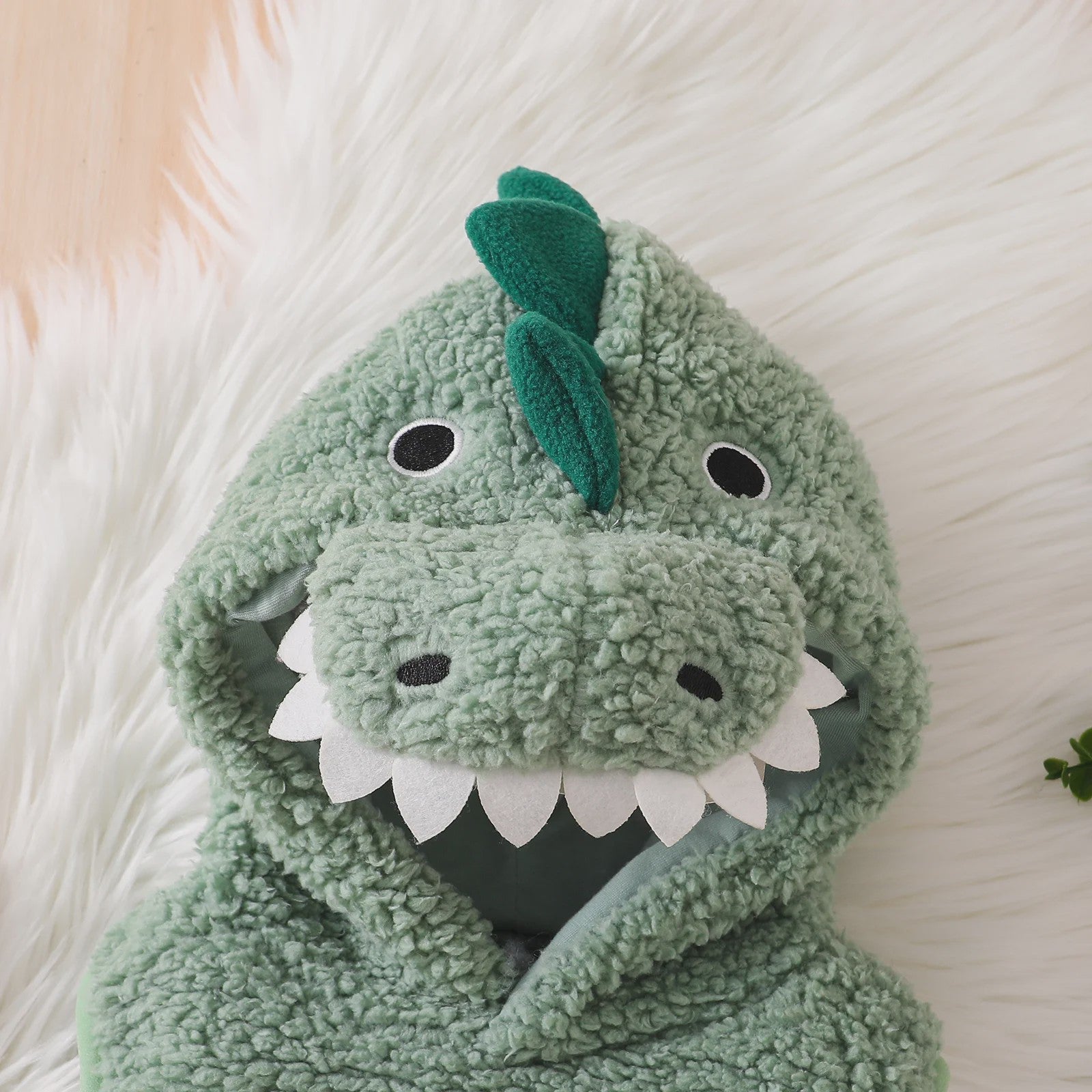 Schattig Baby Dino Kostuum Romper met Muts - 0-18 Maanden