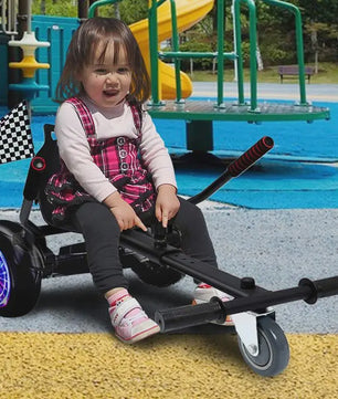 Hoverboard Zitje Gokart Accessoire - Verstelbaar Frame voor 6.5-10 Inch Scooters