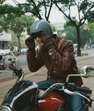 Retro Open Face Motorhelm 500TX - Compacte Vorm, Japanse/Koreaanse Stijl