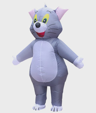 Opblaasbaar Kat en Muis Kostuum voor Volwassenen - Grappig Cosplay Outfit