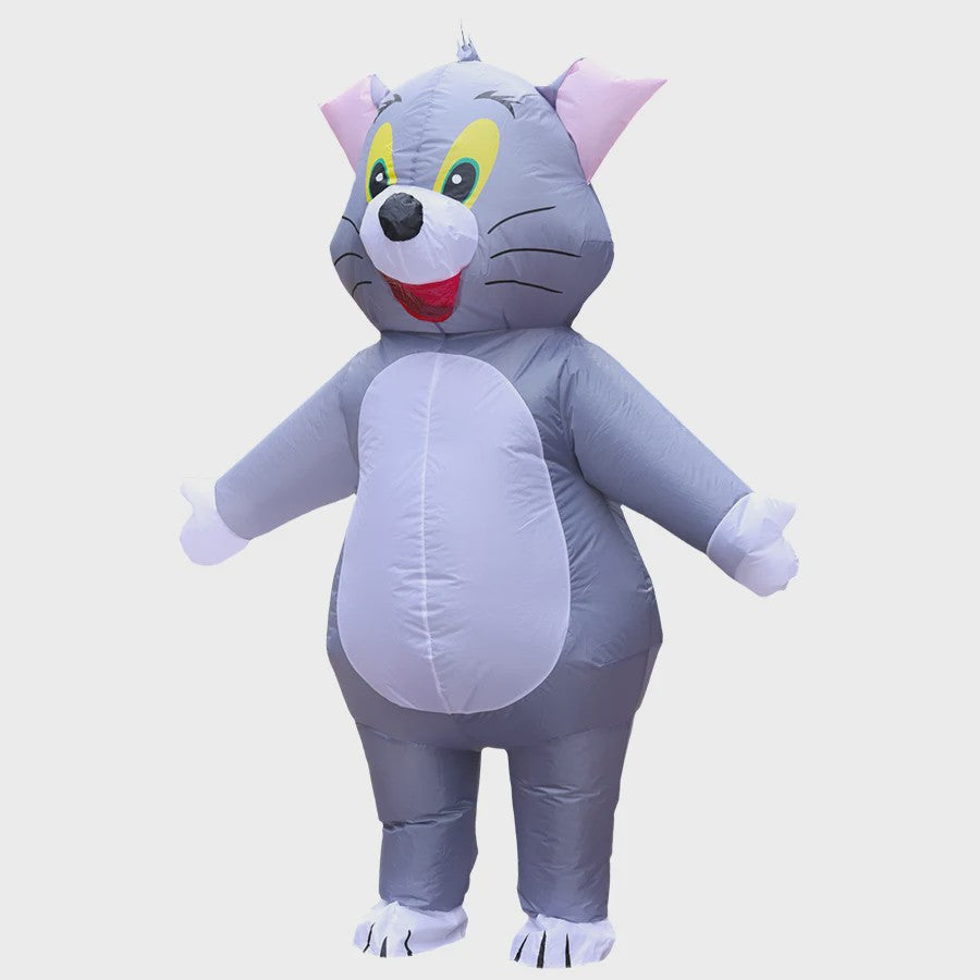 Opblaasbaar Kat en Muis Kostuum voor Volwassenen - Grappig Cosplay Outfit