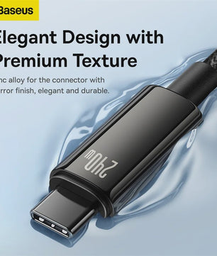 Baseus 240W PD 3.1 USB-C Kabel - Snel Opladen voor MacBook, Samsung, Xiaomi, iPad