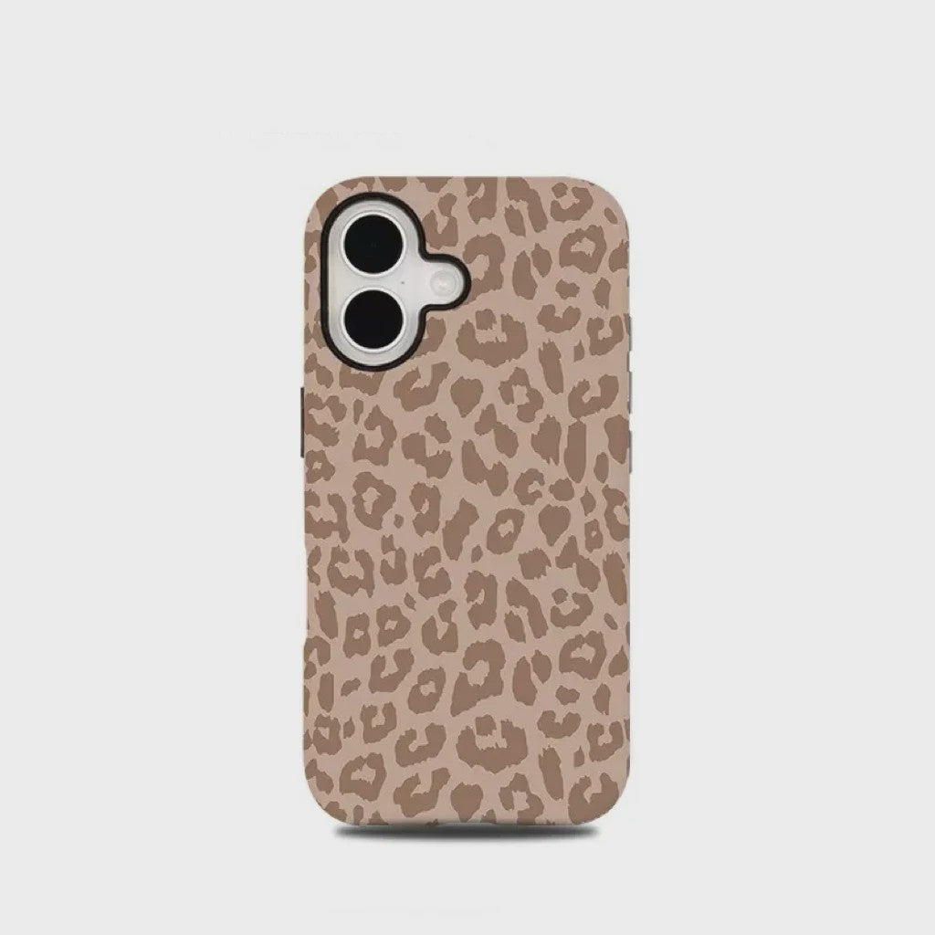 Luxe Leopard Print Hoesje voor iPhone - Dubbellaags Bescherming