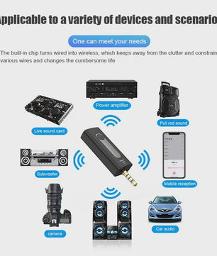 Draadloze Lavalier Microfoon (3.5mm) - Omnidirectioneel Condensator - Voor Camera, Smartphone, YouTube & Live Streaming