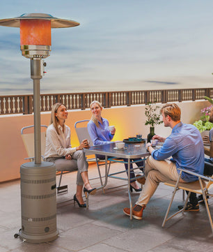 Outsunny Terrasverwarmer Gas 13000W - Draagbaar, Verstelbaar & Veilig