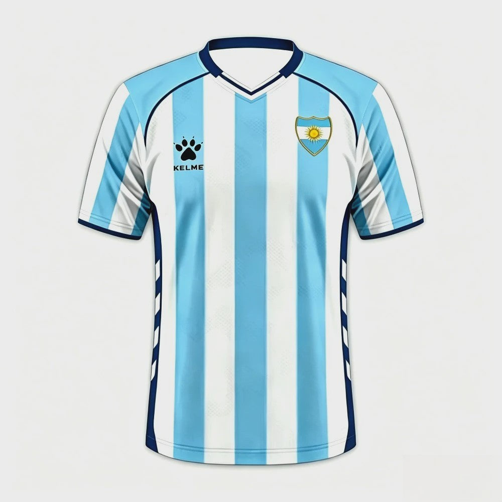 KELME Heren Argentinië Voetbalshirt 2026 - Stijlvol & Ademend voor Dagelijks Gebruik