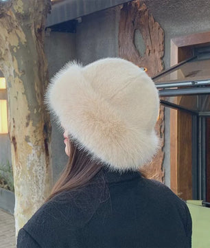Dikke Pluche Warme Bontmuts voor Dames - Fluffy Winter Muts voor Koude Dagen