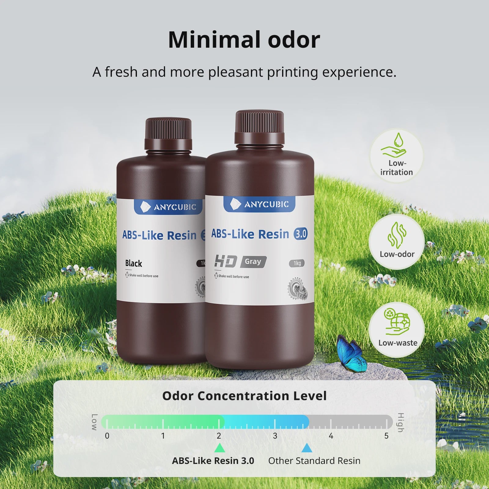 Anycubic ABS-Like Resin 3.0 - Hoge Nauwkeurigheid, Sterk & Lage Krimp voor 3D Printers