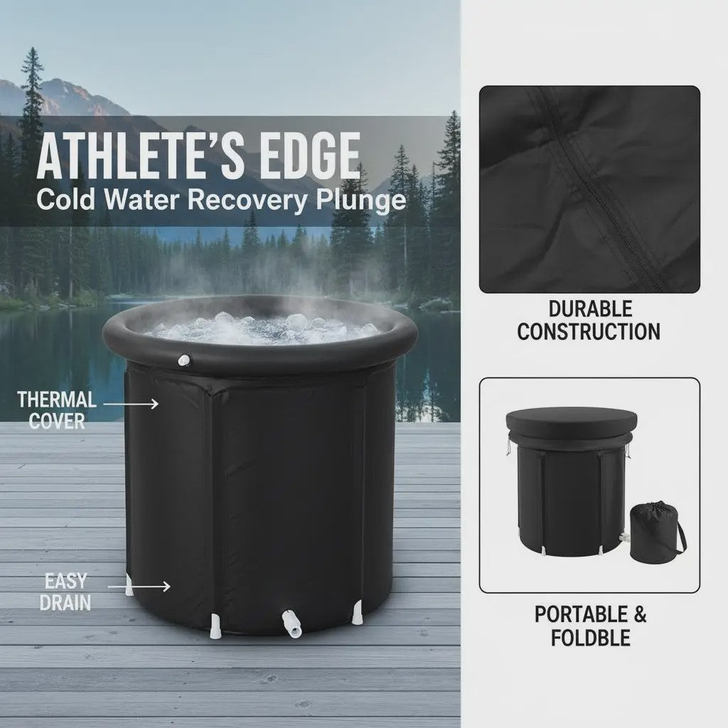 Draagbare Opblaasbare Cold Plunge Tub - 85x75cm, 330L - Ideaal voor Atleten & Herstel
