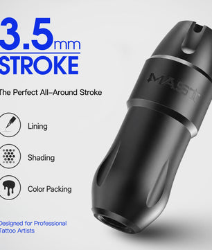 Mast Tattoo Tour Pro Draadloze Tattoomachine Pen Kit met Coreless Motor & 3.5mm Slag