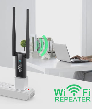 300Mbps Draadloze WiFi Repeater & Extender met USB - Vergroot je Wi-Fi Signaal