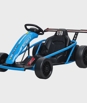 Elektrische Gokart voor Kinderen - 2x 24V Motoren, Drift Mode, Blauw