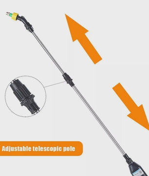 5L Tuinspuit met Telescoopsteel en 3 Verstelbare Sproeikoppen - Ideaal voor Binnen & Buiten