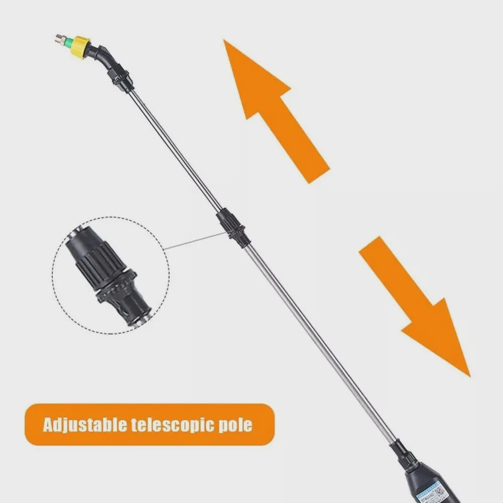 5L Tuinspuit met Telescoopsteel en 3 Verstelbare Sproeikoppen - Ideaal voor Binnen & Buiten