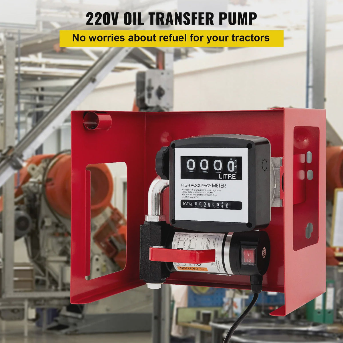 220V Elektrische Brandstofpomp 40L/min Diesel Kerosine - Automatische Stop