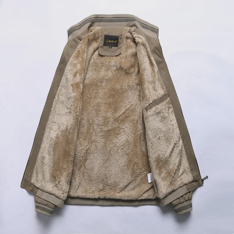 Herfst Winter Heren Jas - 100% Katoen, Warm & Casual Vintage Stijl