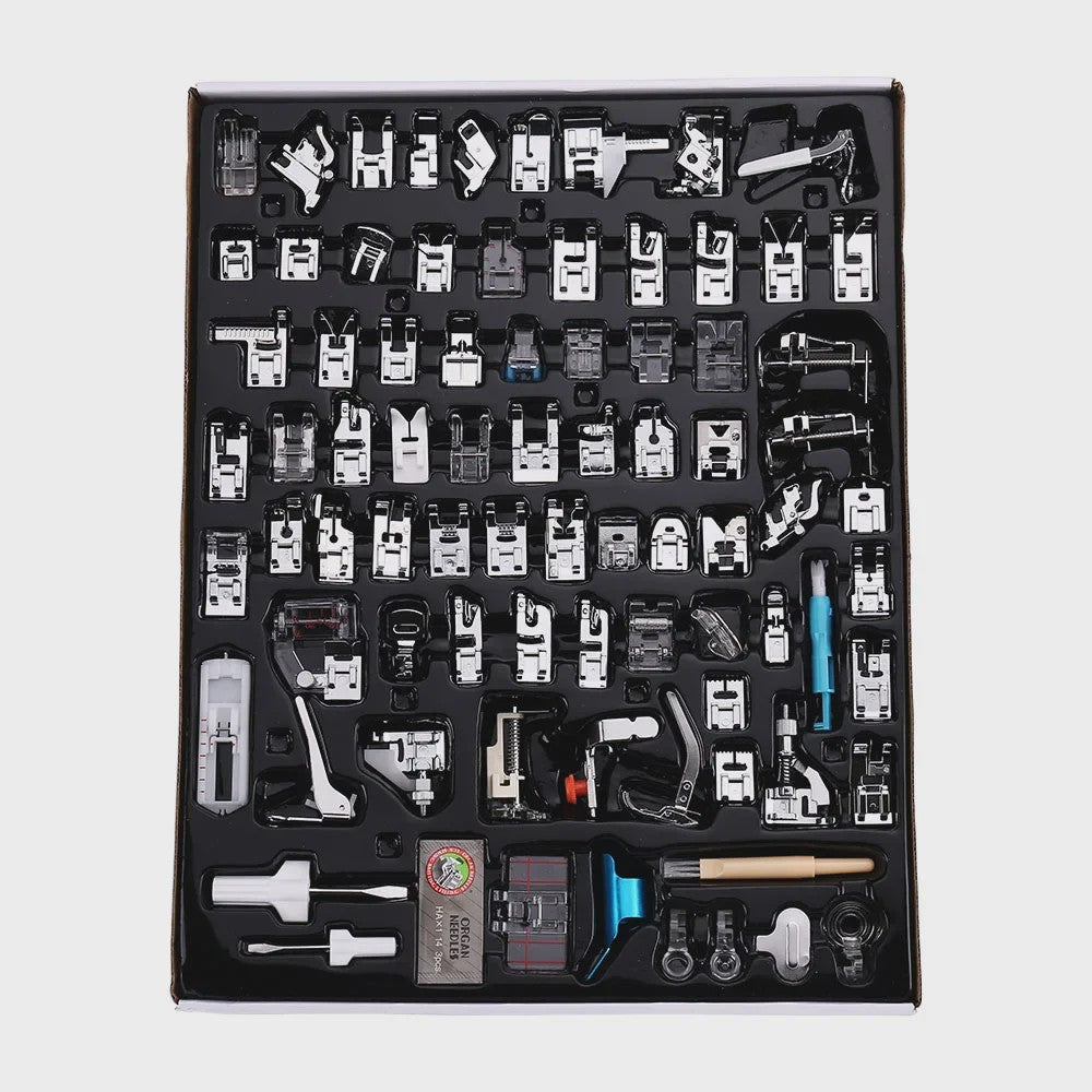 Uitgebreide Set Naaimachine Voetjes (11-82 Stuks) - Multifunctioneel voor Diverse Stijlen