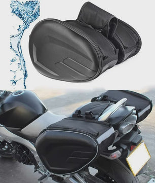 Universele Motor Zadel Tassen Set - Waterdicht, Uitbreidbaar & Helm Opslag