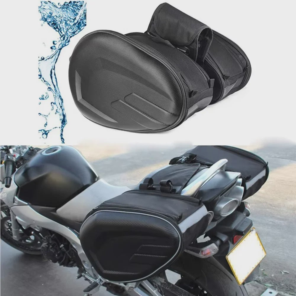 Universele Motor Zadel Tassen Set - Waterdicht, Uitbreidbaar & Helm Opslag