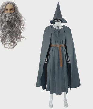 Gandalf Tovenaar Kostuum Heren - Compleet Wizard Cosplay voor Halloween & Feest