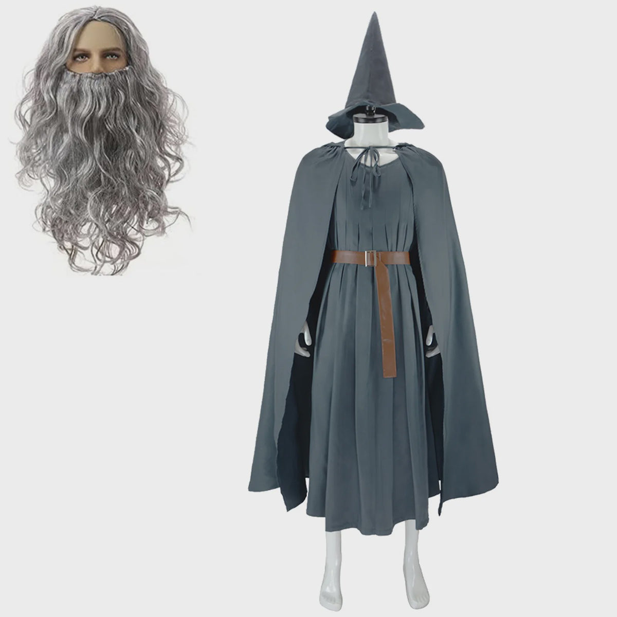 Gandalf Tovenaar Kostuum Heren - Compleet Wizard Cosplay voor Halloween & Feest