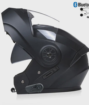 Modulaire Motorhelm Unisex met Dubbel Vizier & Bluetooth - DOT Gecertificeerd