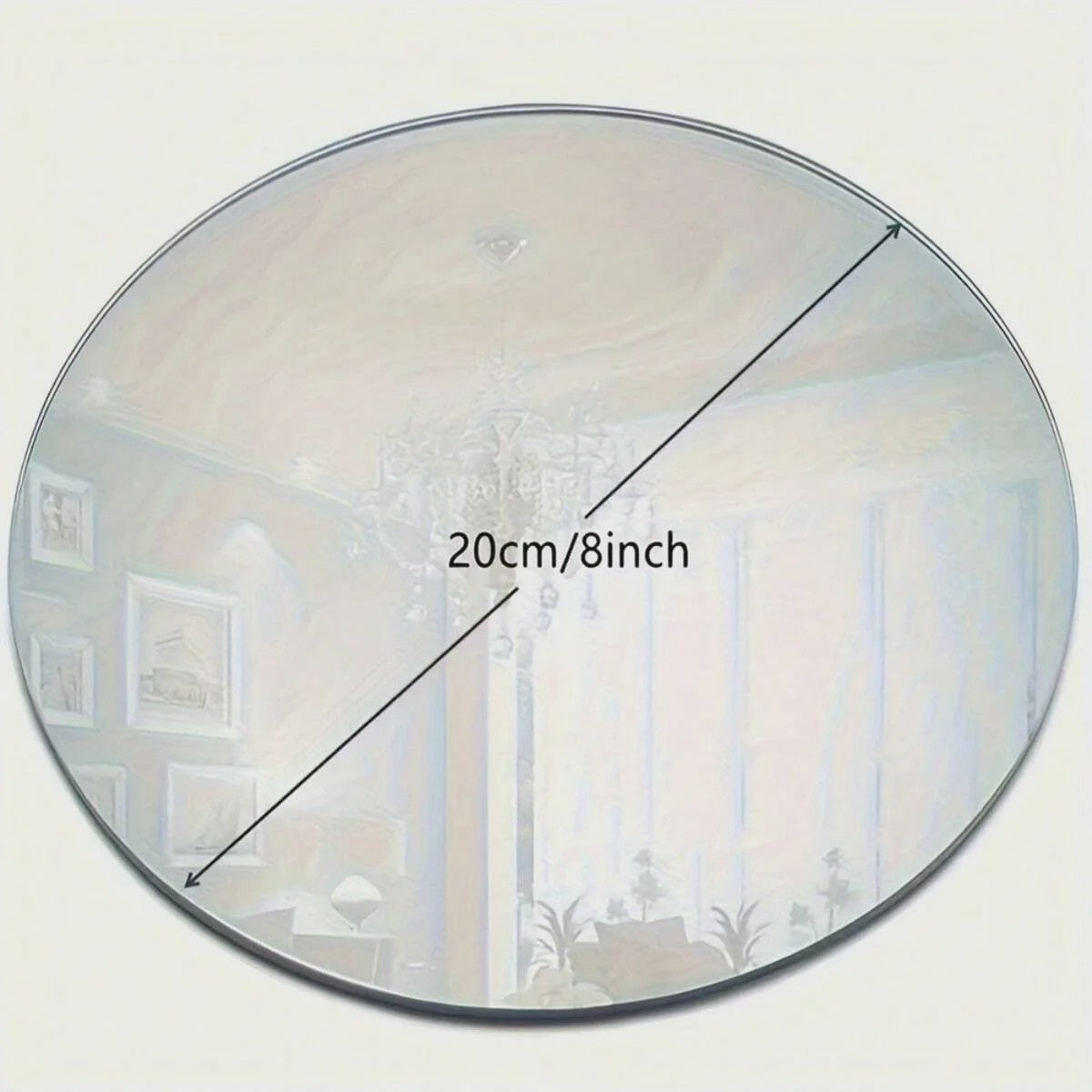 Set van 6 Ronde Acryl Spiegel Schijven - Decoratieve Tafel & Wanddecoratie