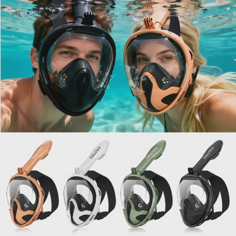 Full Face Duikmasker met Anti-Fog - Snorkelen & Duiken voor Volwassenen & Kinderen